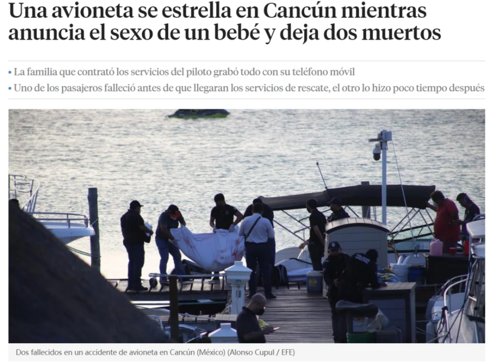 解放军演习中两架歼-20互撞坠机？实为墨西哥一小型飞机坠海-图片3