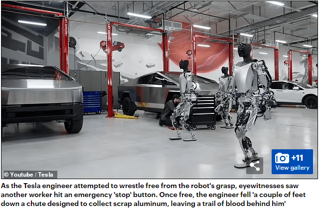 惊悚！外媒爆料：特斯拉机器人曾暴力袭击工程师！发生了什么？