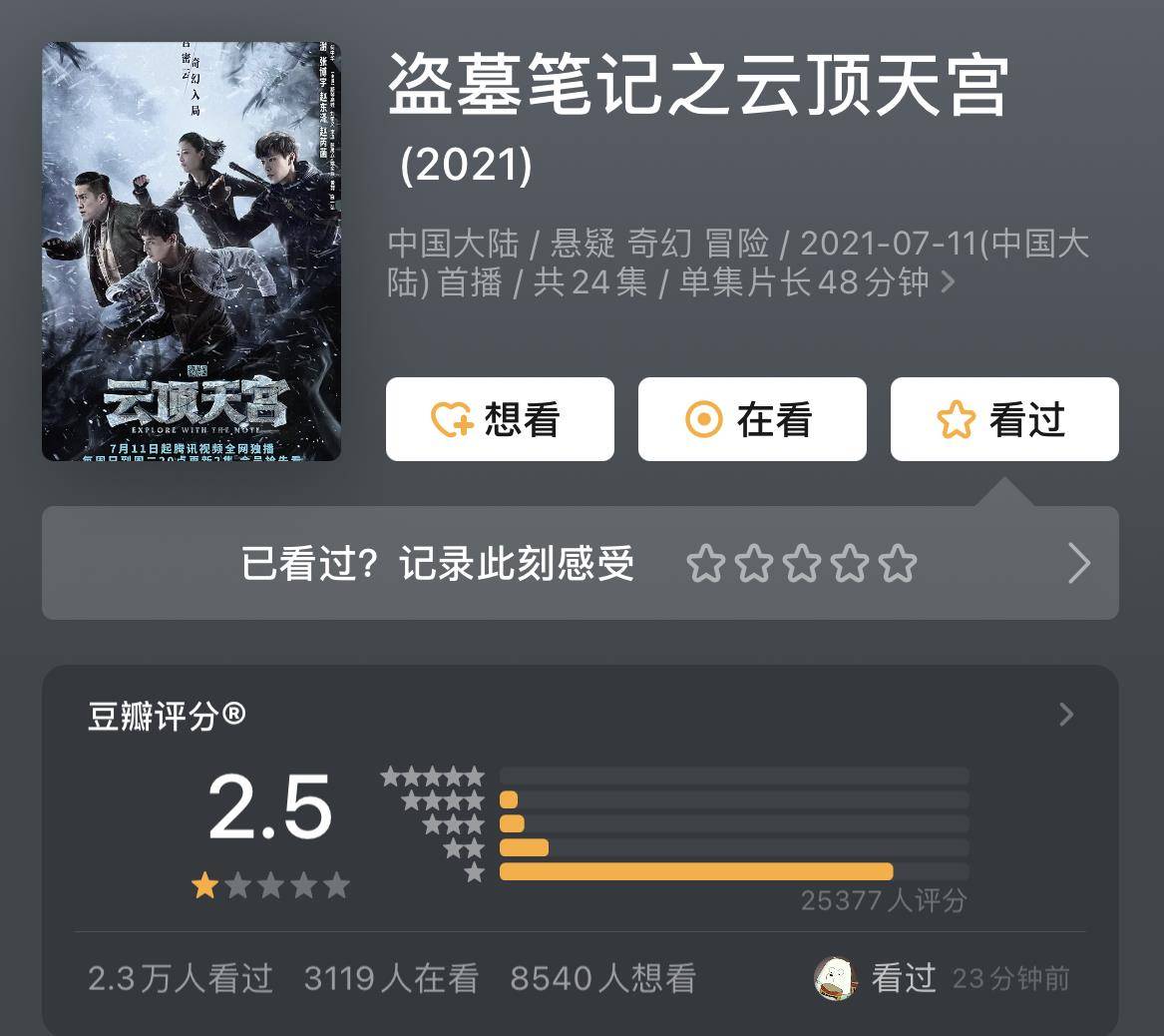 《云顶天宫》卑微观众：演技和颜值你好歹占一样吧？