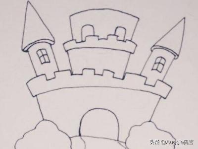 一步一步教我画城堡和公主 漂亮的城堡怎么画