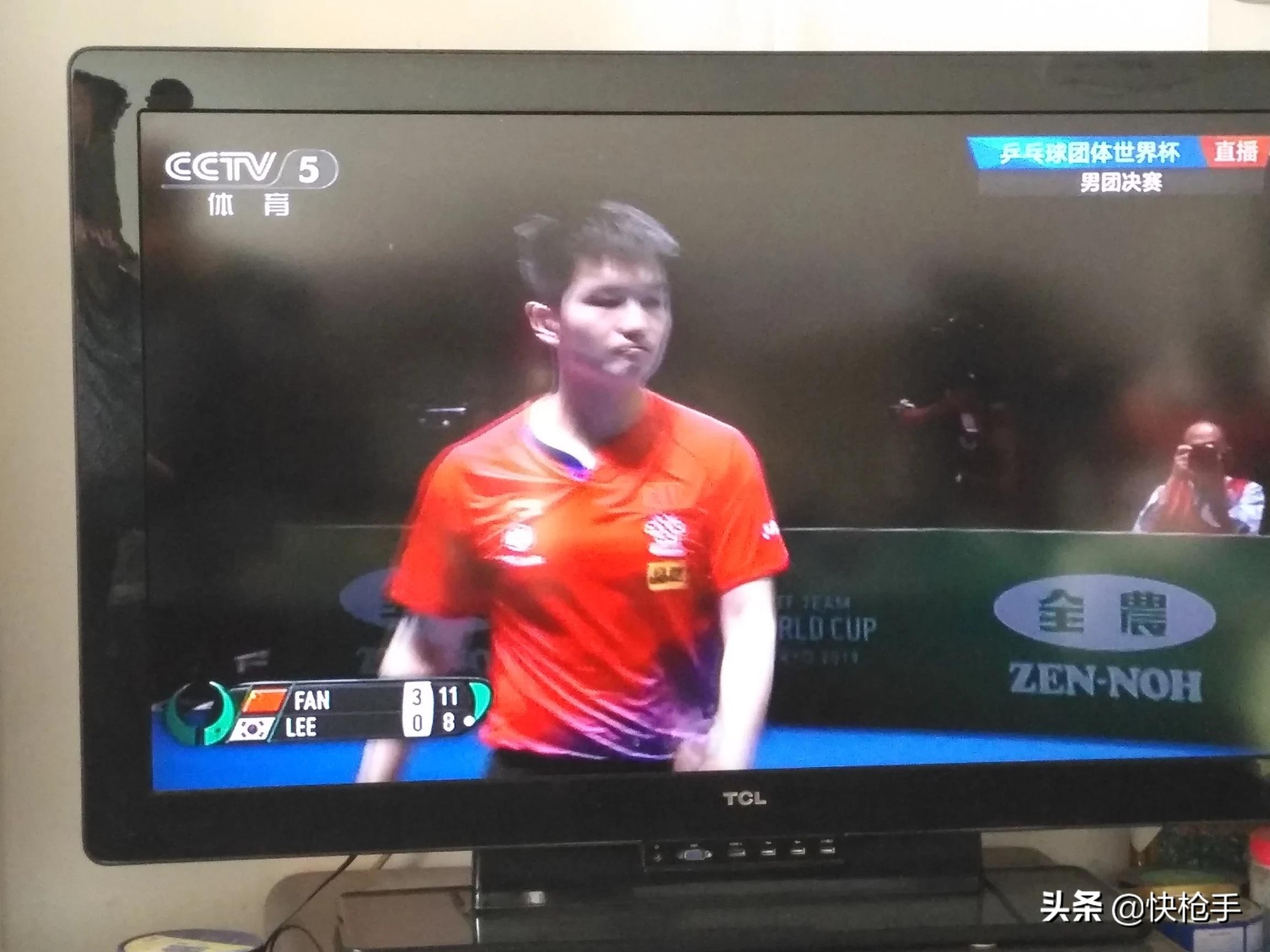 樊振东世界杯男团决赛，独得两分，他真的王者归来了 国乒男团击败韩国队